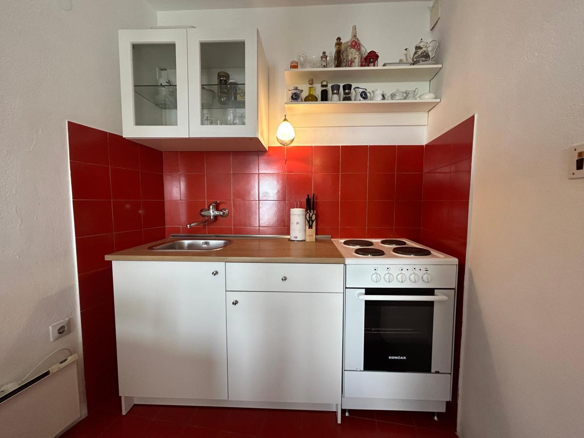 Seafront Studio Apartment+Balcony Podgora Esterno foto
