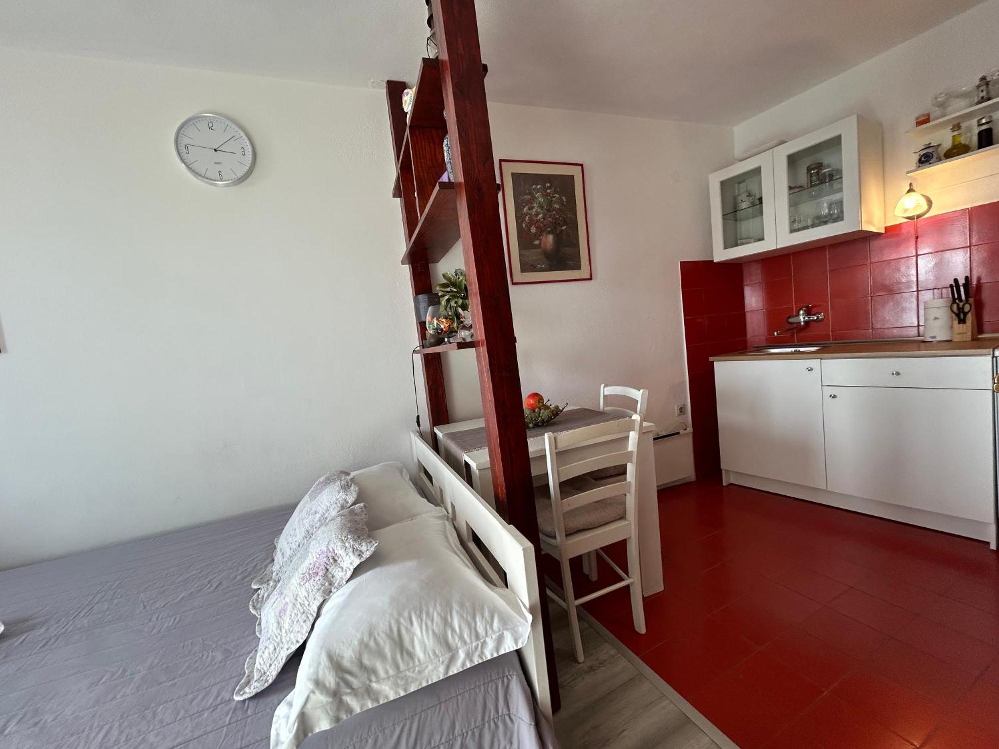 Seafront Studio Apartment+Balcony Podgora Esterno foto